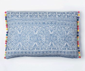 Blue Victoriana cushion