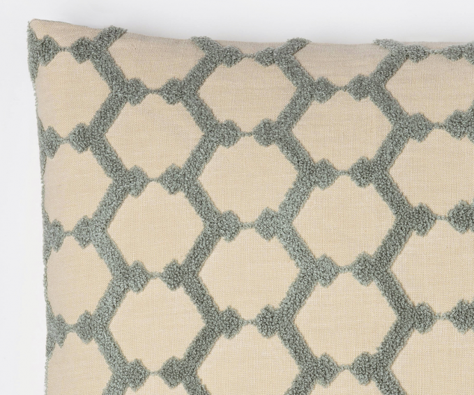 Honeycomb - natural linen cushion - Image 2