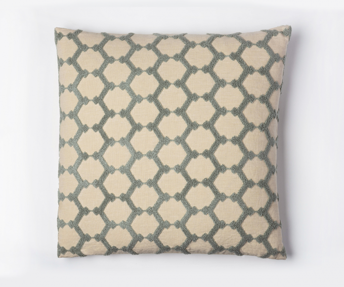 Honeycomb - natural linen cushion