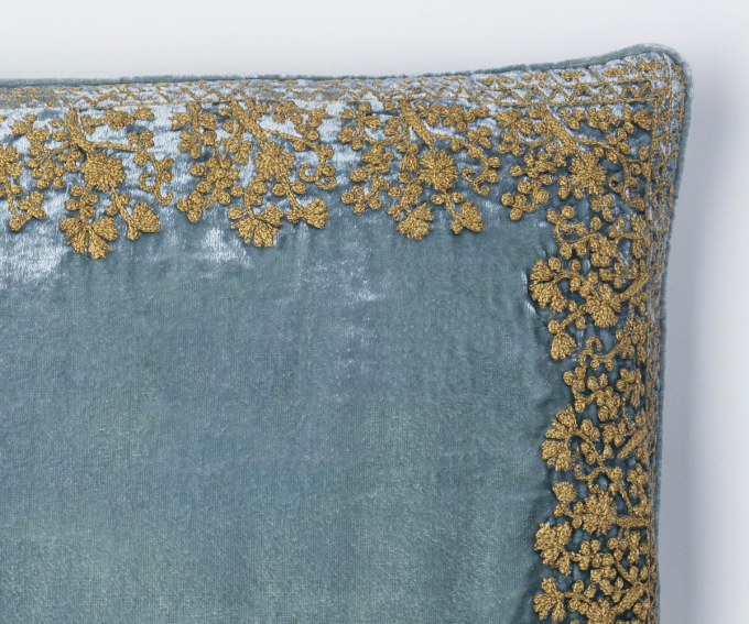 Jamila cushion - ocean - Image 3