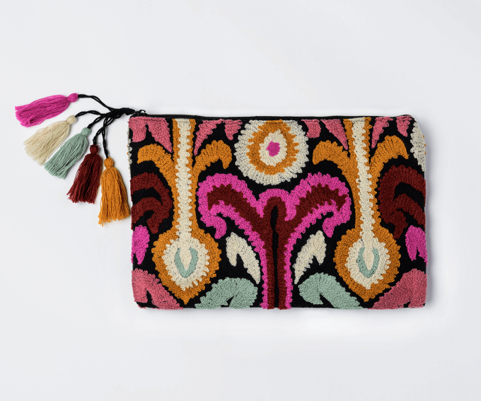 Za Za purse – hand embroidered statement clutch